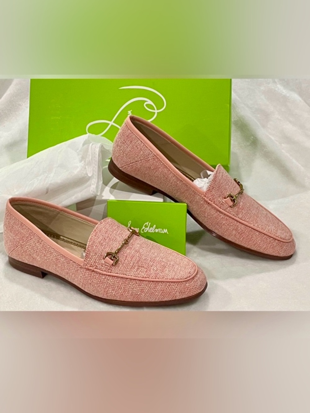 Sam Edelman- Loraine Pink Metlinen Women’s Loafer | Sz. 6M (NWB)